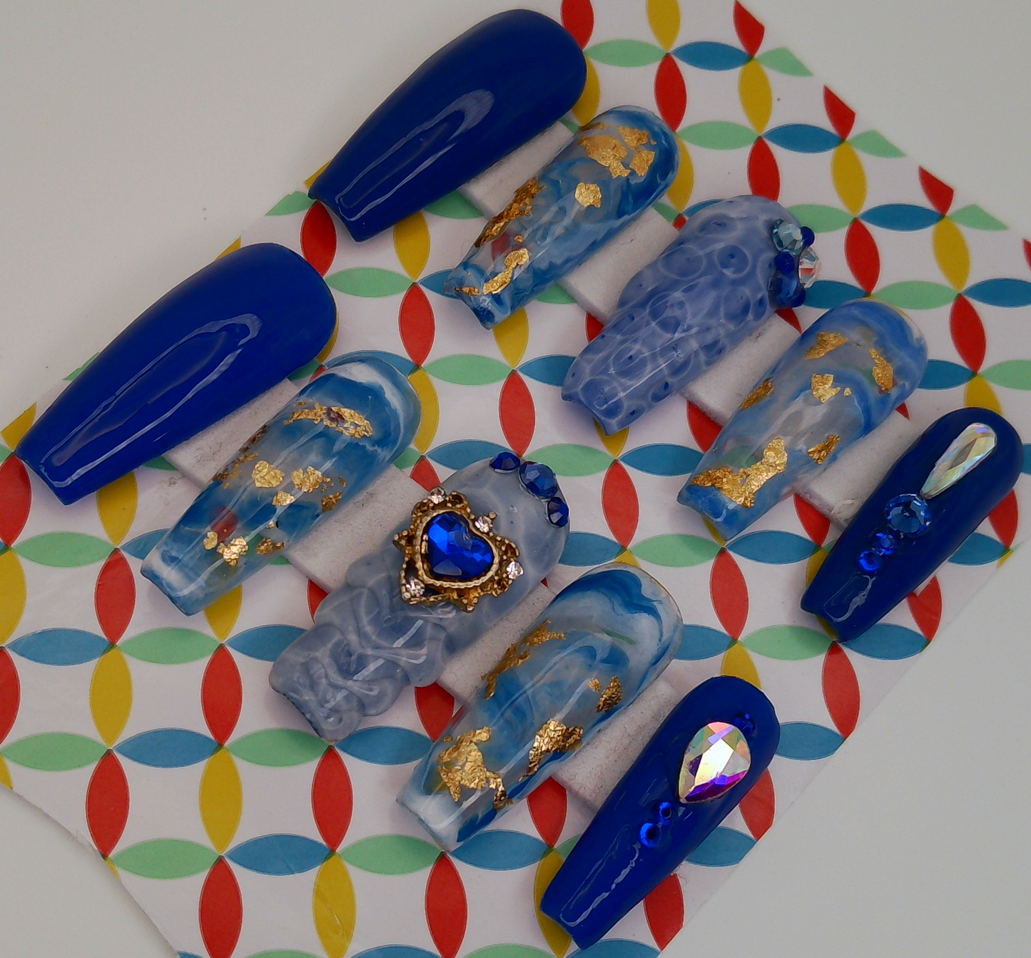 Luxury Blue Ocean Long Square