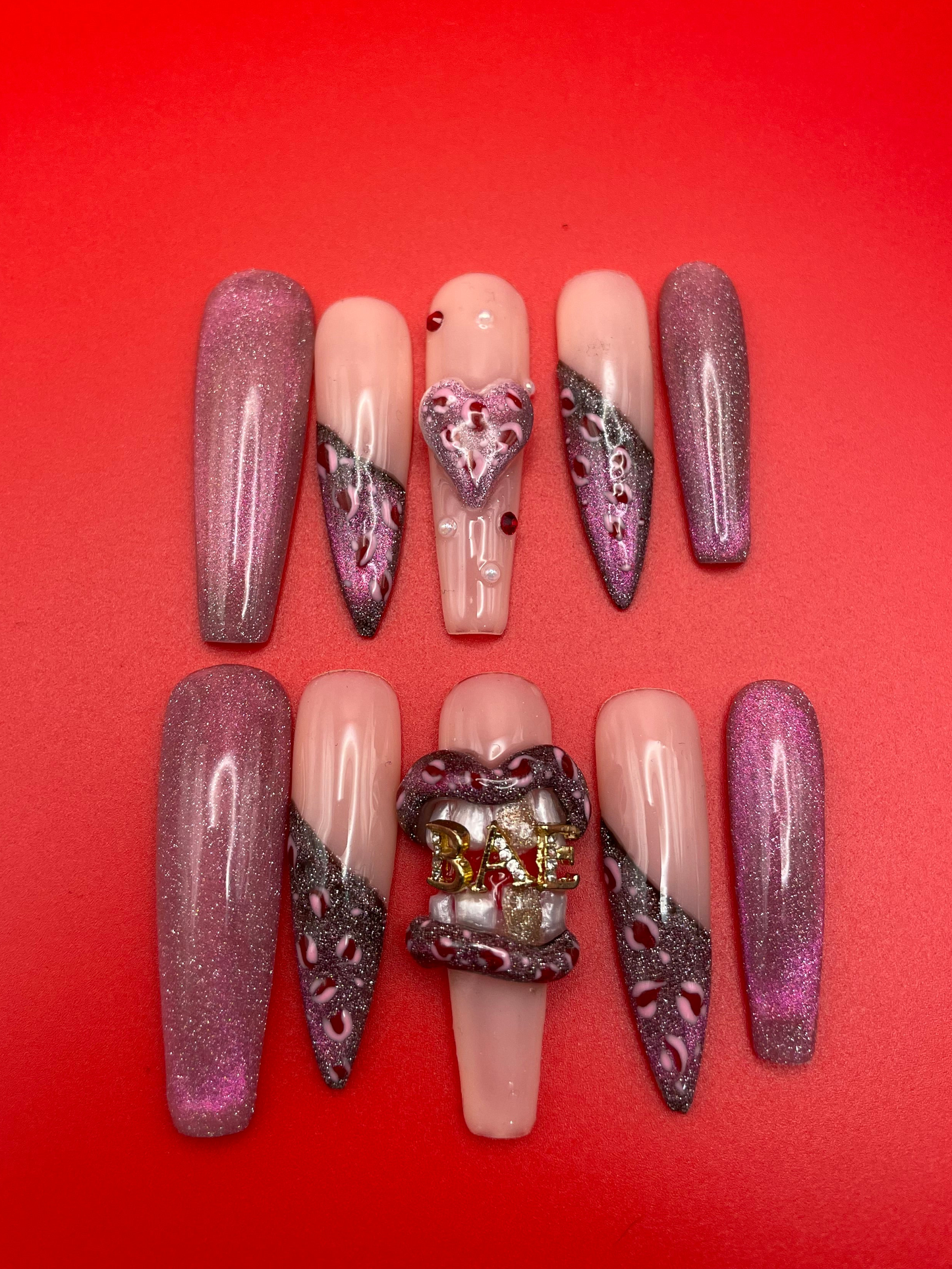 Pink Cheetah Baddie XXL Stiletto