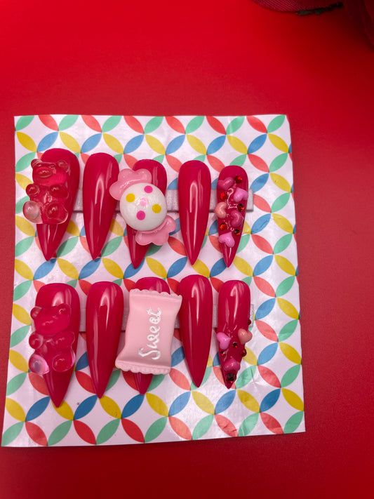 Barbz Pink Junk Long Stiletto