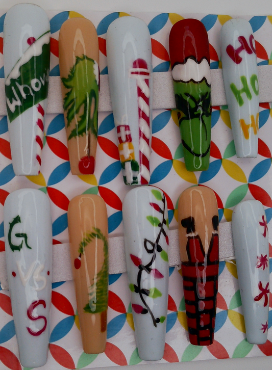 The Grinch VS Santa Claus XXL Coffin