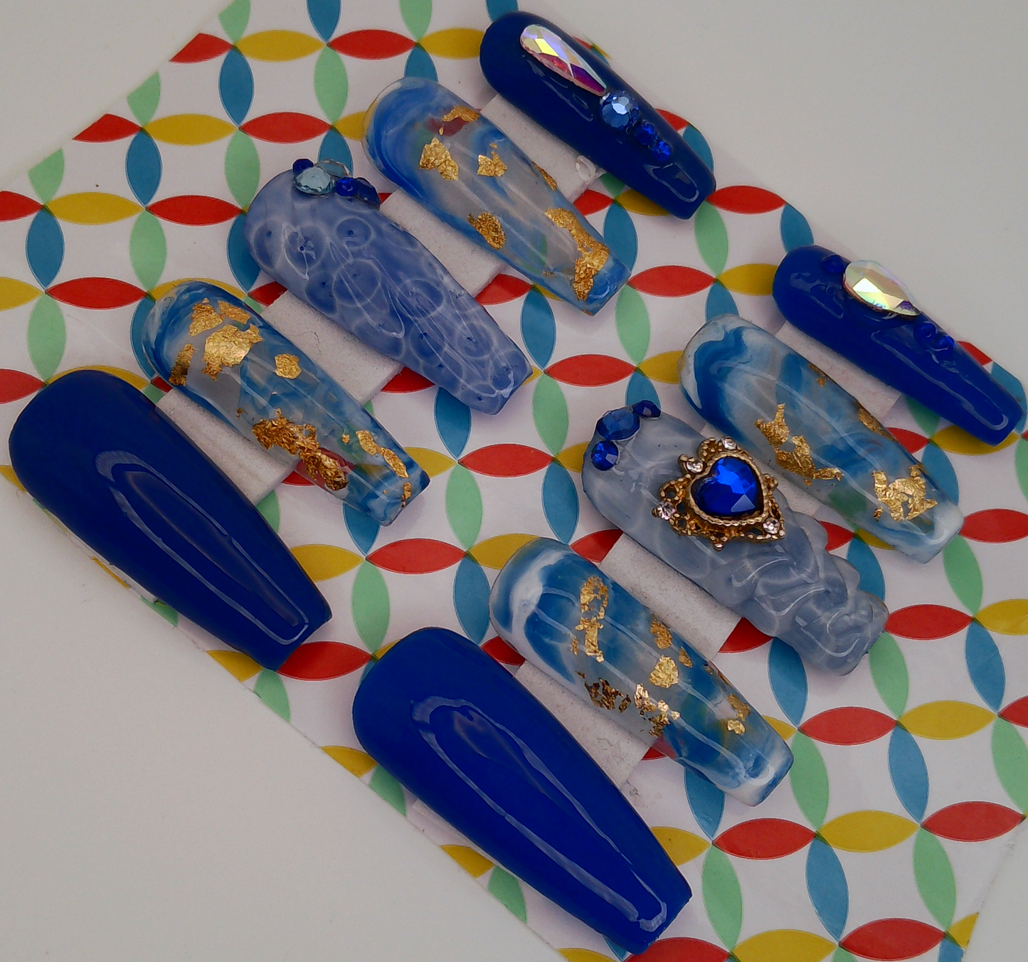 Luxury Blue Ocean Long Square