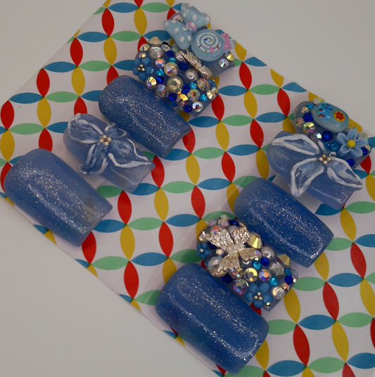 Electrifying Blue Medium Square