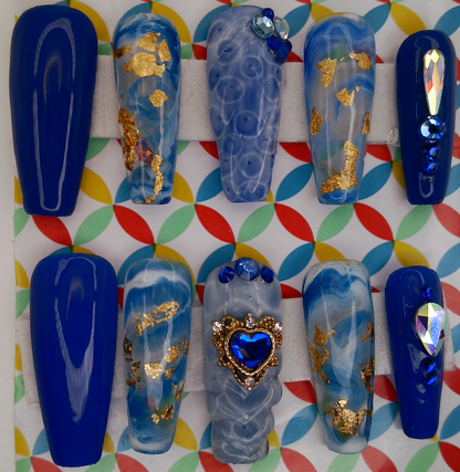 Luxury Blue Ocean Long Square