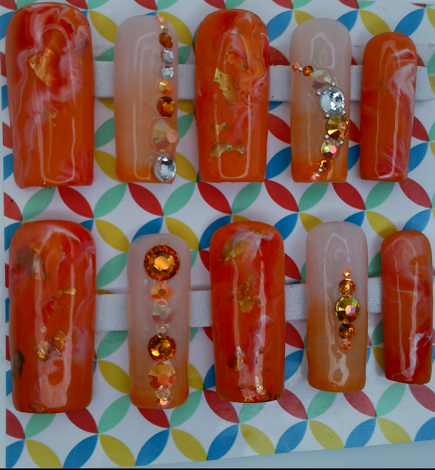 Orange Marmalade Long C-Curved Square