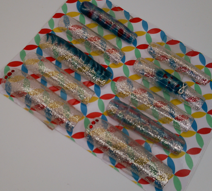 Holly Jolly Glitter XL Tapered Square